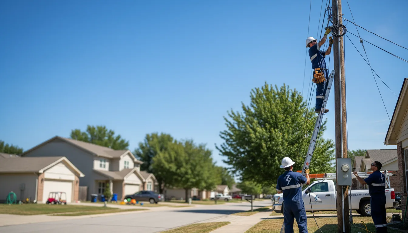 Residential electrician providing installation services in Julian, WV